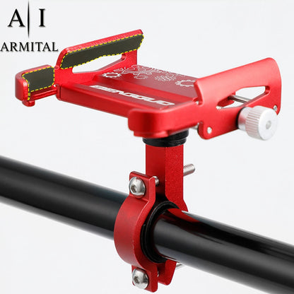 Supporto Smartphone Universale per Bici e Moto in Lega di Alluminio Anti-Vibrazione Rotazione 360 Gradi
