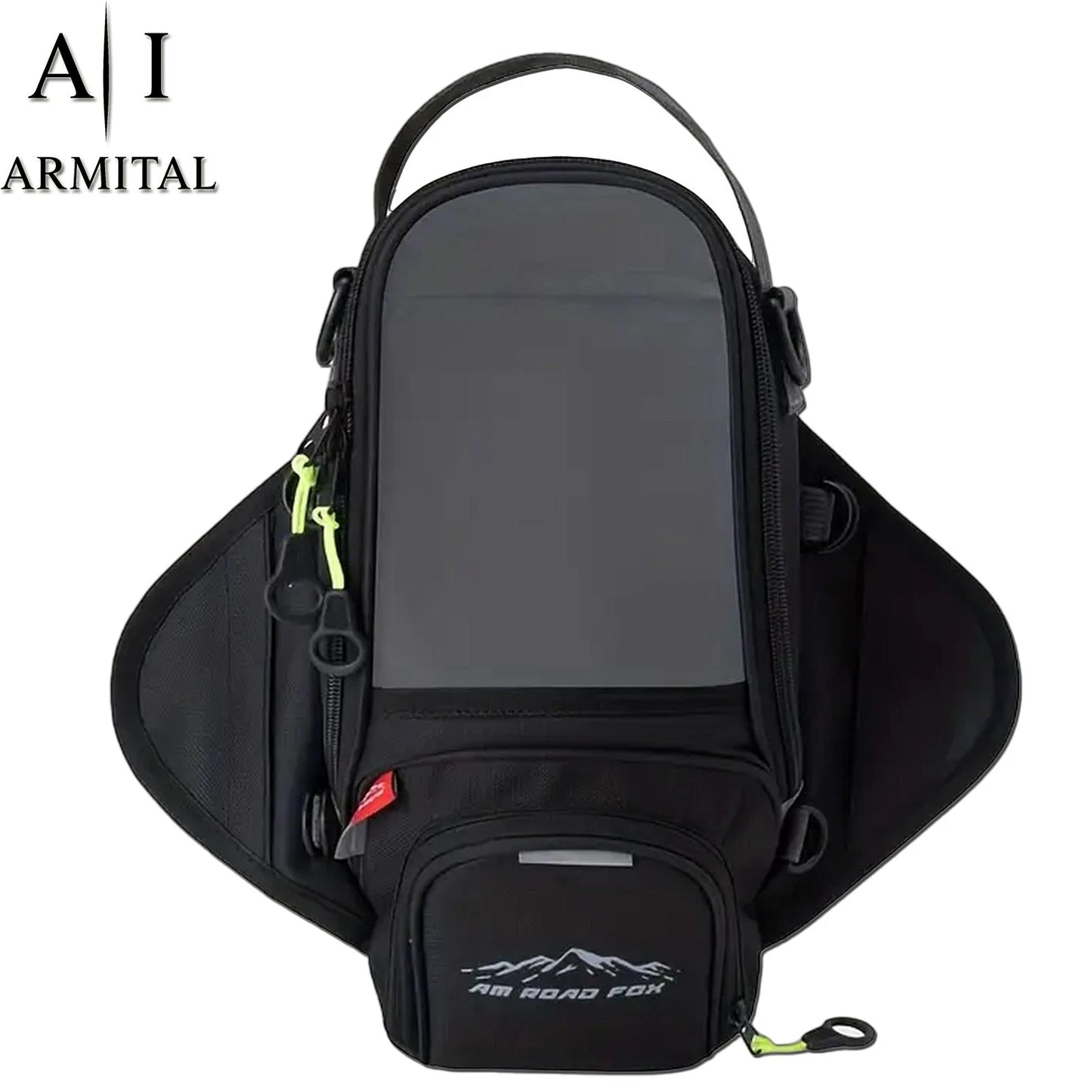 Borsa Serbatoio Moto Universale Impermeabile con Porta Smartphone Touch Screen e Resistenza Termica Certificata Oxford