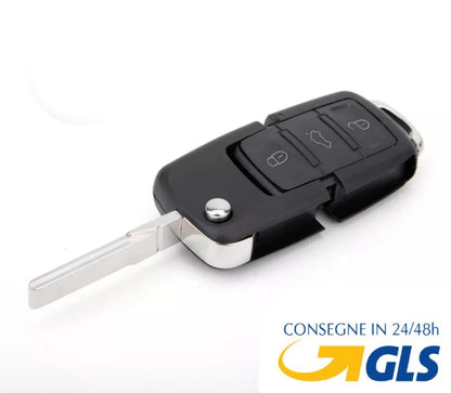 Cover Chiave Guscio 3 Tasti Volkswagen Golf Passat Touran Jetta Ricambio Nero *