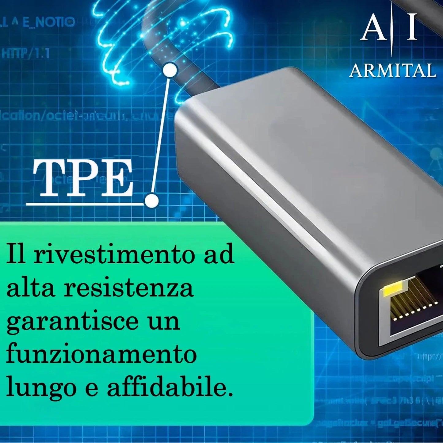 Adattatore Rete Ethernet Gigabit 1000Mbps USB Type-C o USB 3.0 a RJ45 in Alluminio Plug And Play per Connessione Internet Cablata Ultra Veloce