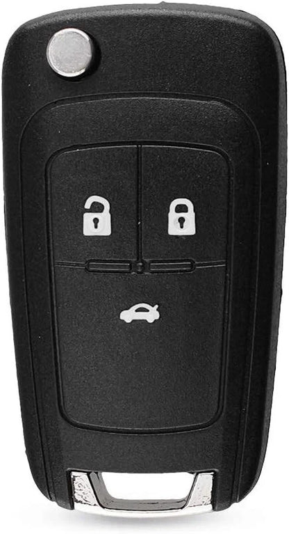 Guscio Cover Chiave Compatibile con Opel Astra J Corsa D E Meriva B Zafira Mokka - Custodia Ricambio Telecomando 2 Tasti con Lama Inclusa