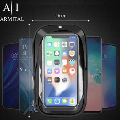 Supporto Smartphone Impermeabile per Bici e Moto Rotazione 360° con Parasole