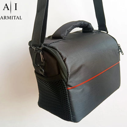 Borsa Tracolla Impermeabile per Fotocamera Reflex DSLR Mirrorless Canon Nikon