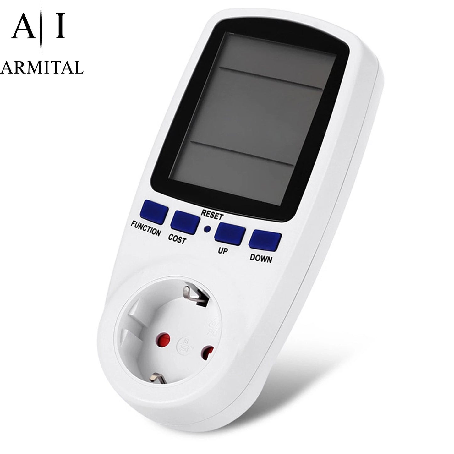 Wattmetro Digitale 220V 16A Misuratore Consumi Energetici LCD 3680W Presa EU