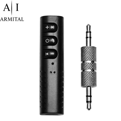 Adattatore Ricevitore Bluetooth 5.0 Auto AUX 3.5mm Microfono HD Vivavoce Stereo