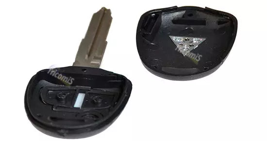 Guscio Scocca Chiave Compatibile Per Mitsubishi Pajero Lancer ASX Grandis Outlander - Ricambio 3 Tasti Con Lama Vergine Alta Qualità