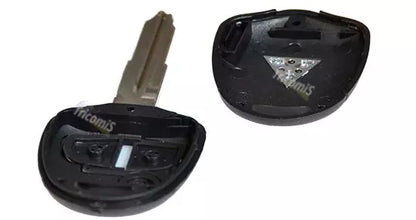 Guscio Scocca Chiave Compatibile Per Mitsubishi Pajero Lancer ASX Grandis Outlander - Ricambio 3 Tasti Con Lama Vergine Alta Qualità