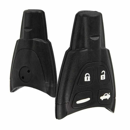 Guscio Telecomando Compatibile Per Saab 9-3 E 9-5 Cover Chiave 4 Tasti Ricambio Professionale Nero