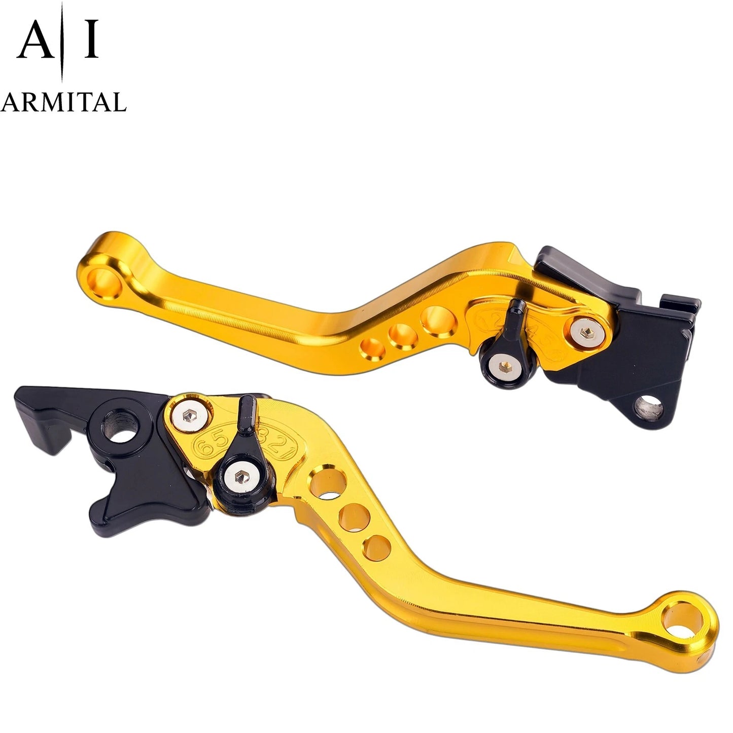 Coppia Leve Freno e Frizione Universali in Alluminio CNC per Moto Manubrio 22mm Compatibili con Yamaha Honda Suzuki