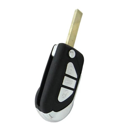 Guscio Chiave Peugeot 3 Tasti Cover Telecomando Ricambio Con Lama Vergine E Vano Batteria Alta Qualità