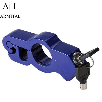 Blocco Antifurto Universale Moto e Scooter in Alluminio CNC per Freno e Frizione