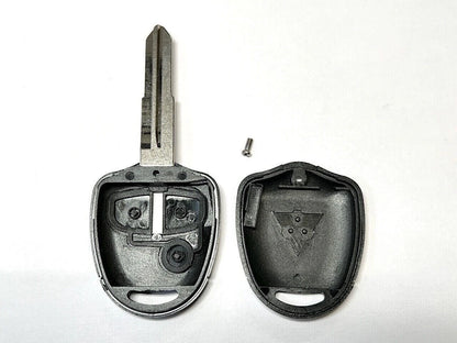 Guscio Scocca Cover Per Telecomando Mitsubishi L200 Shogun Outlander Pajero Lancer - Ricambio 3 Tasti Con Lama Vergine Alta Qualità