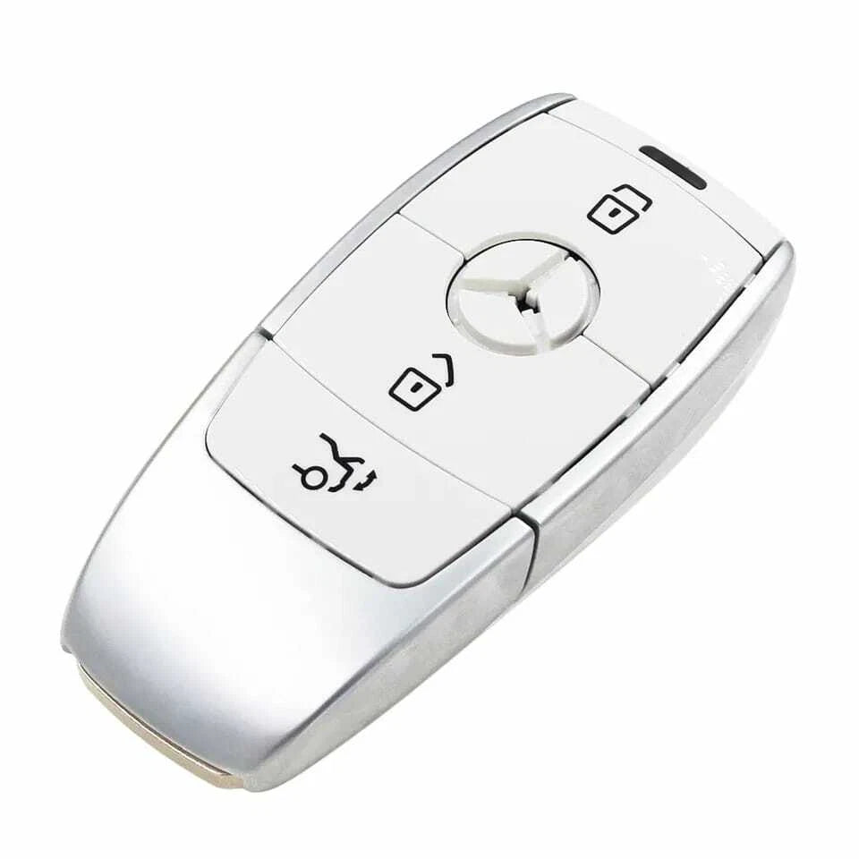 Guscio Telecomando Compatibile Con Mercedes Classe A C GLC Ricambio Chiave 3 Tasti Con Lama Bianca