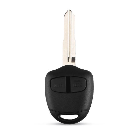 Guscio Chiave Compatibile Mitsubishi Pajero Lancer Outlander Grandis - Ricambio Telecomando 2 Tasti con Lama Vergine