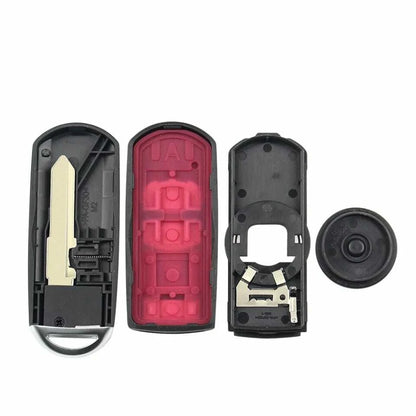 Guscio Scocca Chiave Telecomando Compatibile Per Mazda CX-3 CX-5 MX-5 Con Lama Vergine 2 Tasti Ricambio Qualità Premium