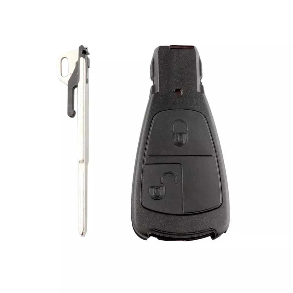 Guscio Cover Telecomando Compatibile Mercedes-Benz 2 Tasti Ricambio Chiave Modelli Classe A B C E W168 W202 W203 W210 W211