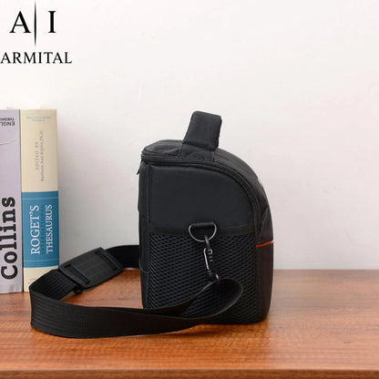 Borsa Tracolla Impermeabile per Fotocamera Reflex DSLR Mirrorless Canon Nikon