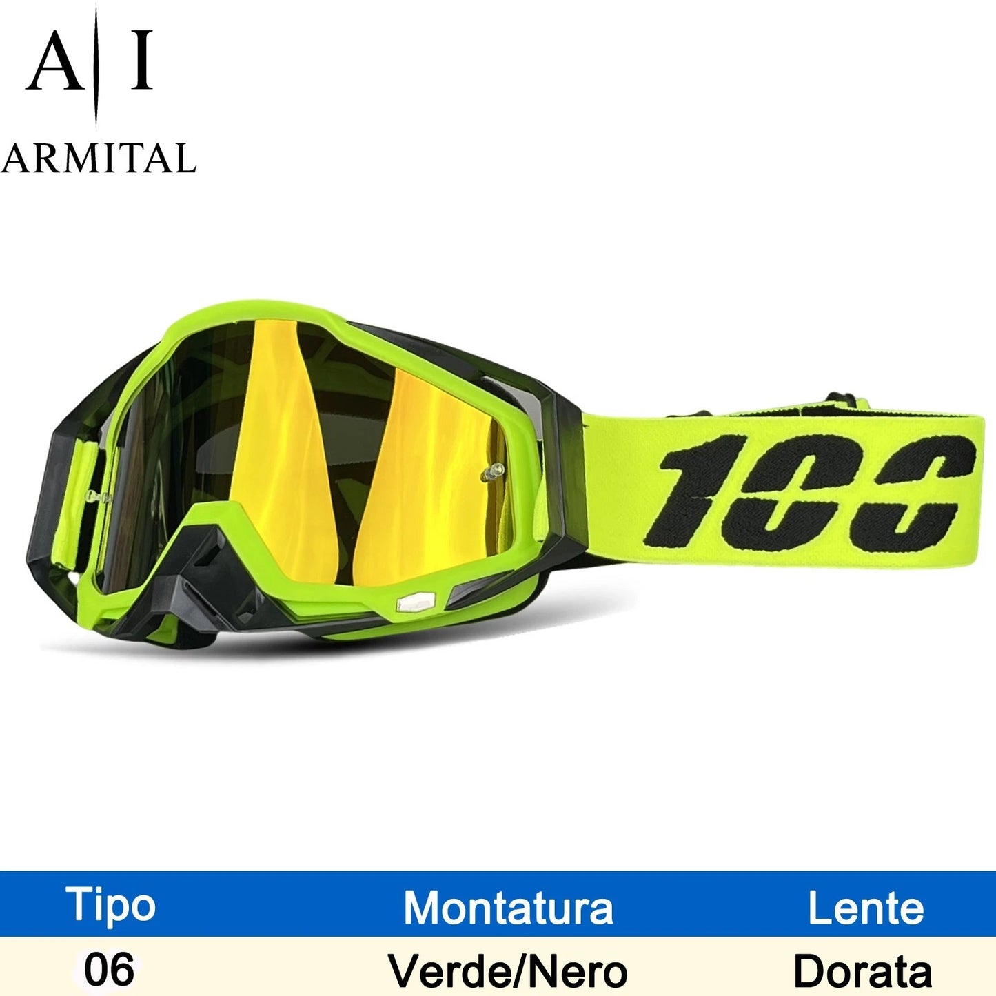 Maschera Motocross Professionale Antiappannamento UV400 Occhiali Da Sci E MTB Outdoor Protezione Totale