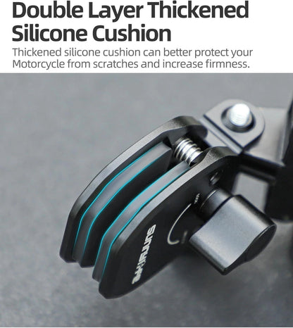 Supporto Moto CNC Universale per Action Cam e Smartphone Attacco Parabrezza