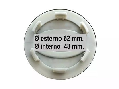 Set 4 Pezzi Tappi Coprimozzo Neri 62mm Compatibili Con Land Rover Evoque Sport Freelander Discovery Accessori Cerchioni Auto