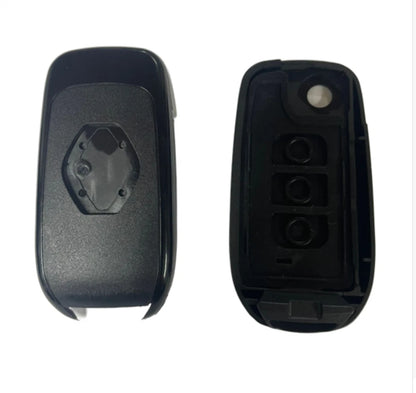 Guscio Chiave Compatibile Per Renault E Dacia - Cover Ricambio 3 Tasti Con Lama Vergine Alta Qualità Nero