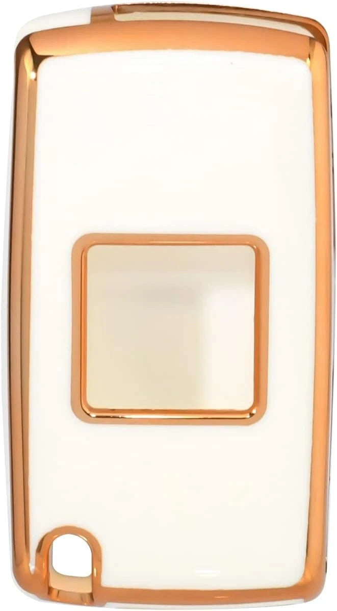 Cover Guscio Protettivo In TPU Per Telecomando Citroen C2 C3 C4 C5 Berlingo Jumpy Nemo - 2 Tasti - Finitura Oro Elegante