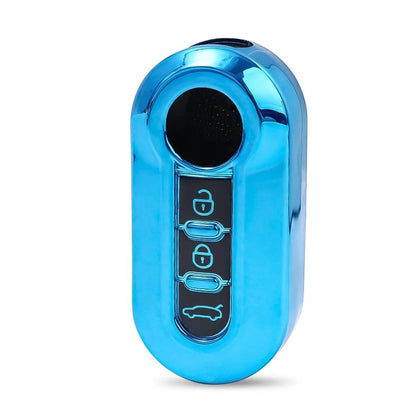 Guscio Protettivo Per Telecomando Chiave In Silicone Tpu Compatibile Con Fiat 500 Panda Punto Lancia Ypsilon 3 Tasti - Cover Morbida Antiurto E Antigraffio