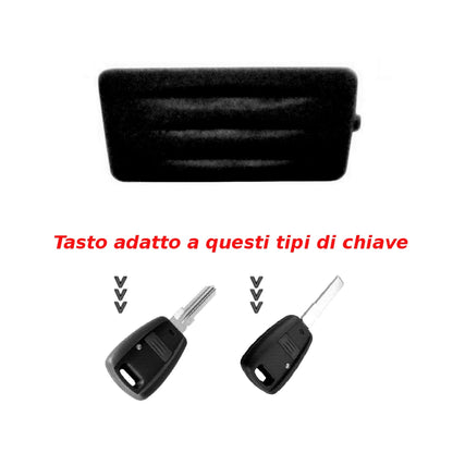 Gommino Tasto Ricambio Per Chiave Fiat Punto 500 Doblò Stilo - Copertura Pulsante In Gomma Alta Qualità
