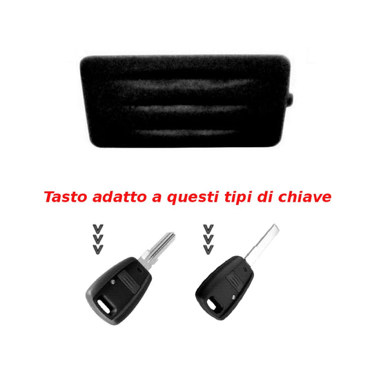 Gommino Tasto Ricambio Per Chiave Fiat Punto 500 Doblò Stilo - Copertura Pulsante In Gomma Alta Qualità