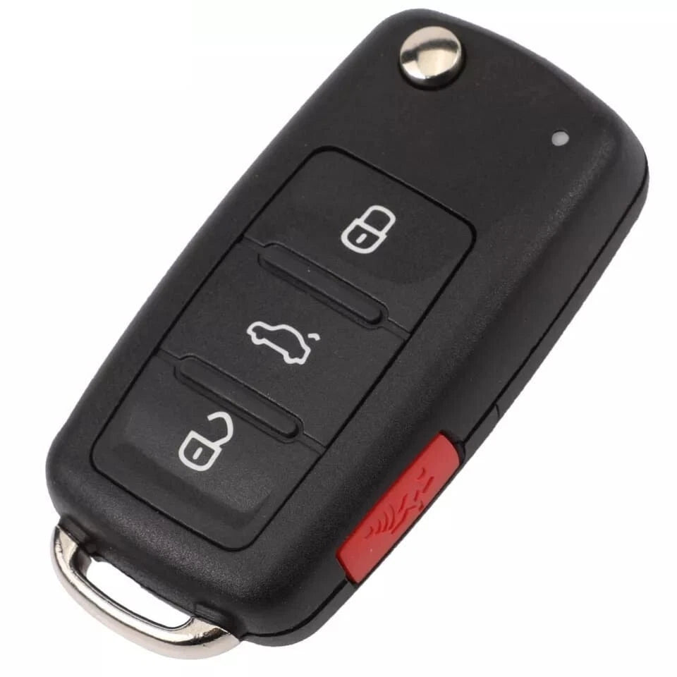 Guscio Cover Telecomando Compatibile Volkswagen 3 Tasti Con Lama A Scatto Per Golf Polo Bora Ricambio Alta Qualità