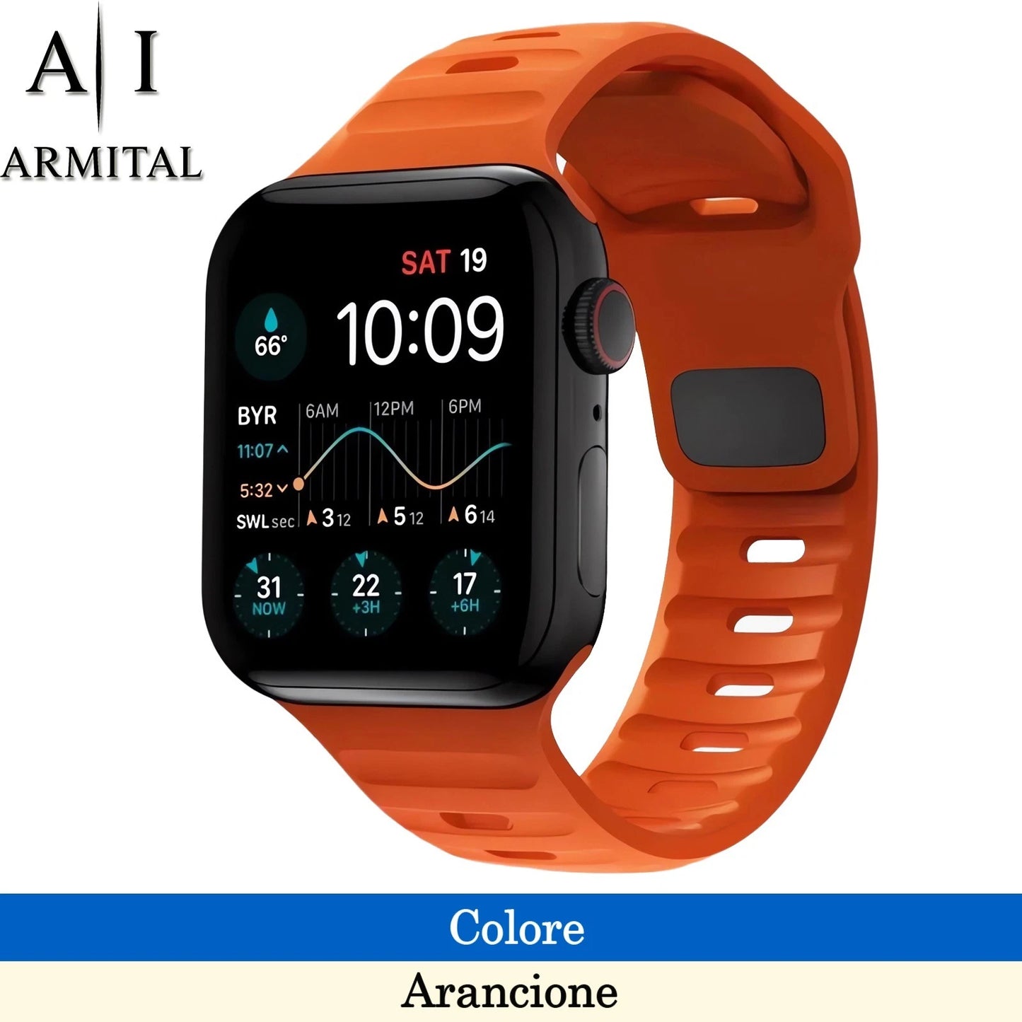Cinturino Sportivo Traspirante In Silicone Ipoallergenico Per Apple Watch Serie 1-11 Ultra SE 38-49mm Morbido Resistente All'Acqua