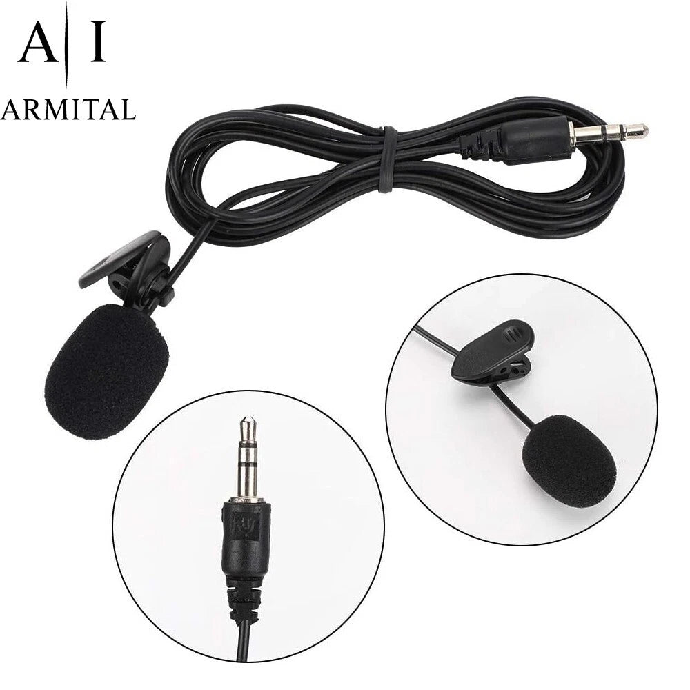 Microfono Lavalier Professionale 3.5mm Omnidirezionale con Riduzione Rumore