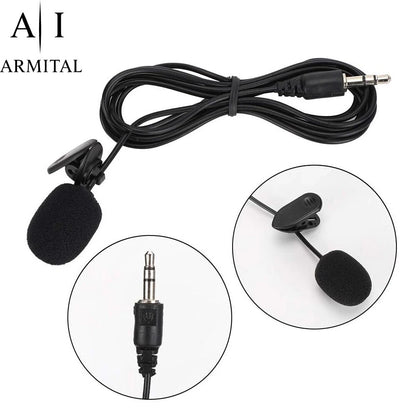 Microfono Lavalier Professionale 3.5mm Omnidirezionale con Riduzione Rumore