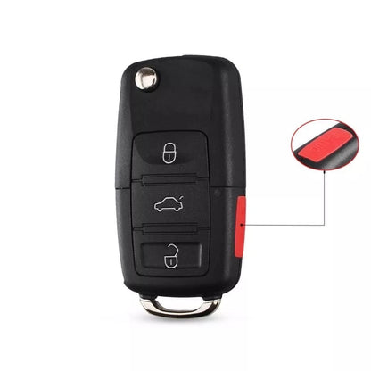 Guscio Cover Chiave Volkswagen Compatibile 3 Tasti Con Tasto Panic Golf Passat Polo Scocca Ricambio Alta Qualità