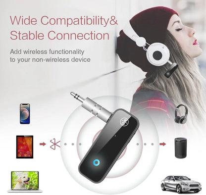 Adattatore Ricevitore Bluetooth 5.0 AUX per Auto Stereo Microfono Integrato HD