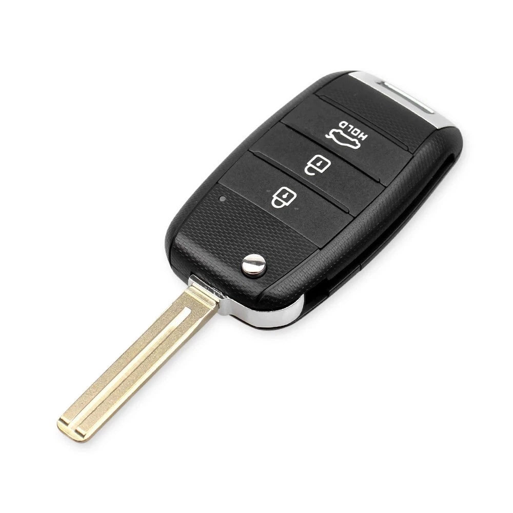 Guscio Telecomando Compatibile Per Chiave Kia Sportage Rio Picanto Ceed - Scocca Sostitutiva 3-4 Tasti Con Lama A Scatto