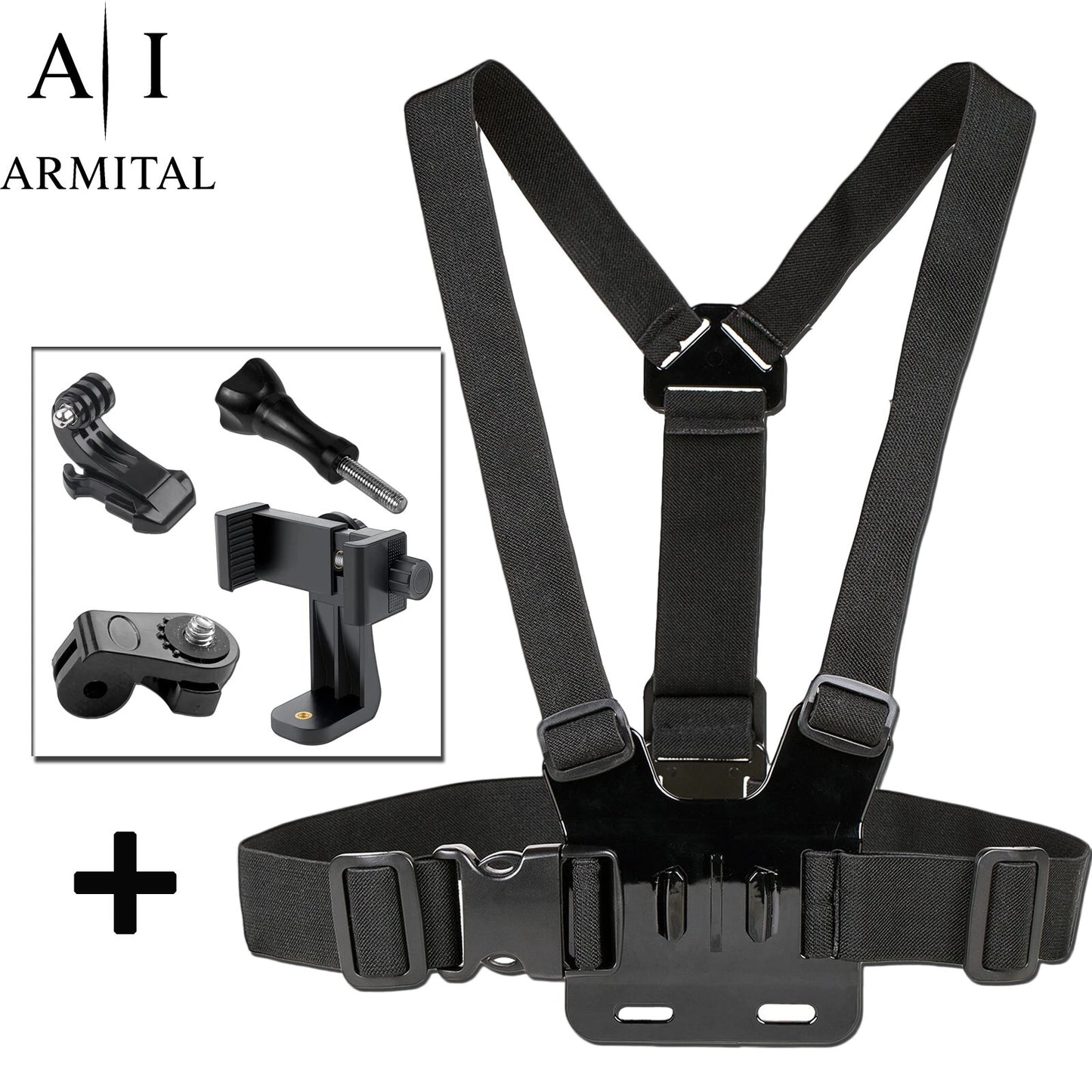 Fascia Toracica Universale per Smartphone e Action Cam GoPro Hero 12 Supporto