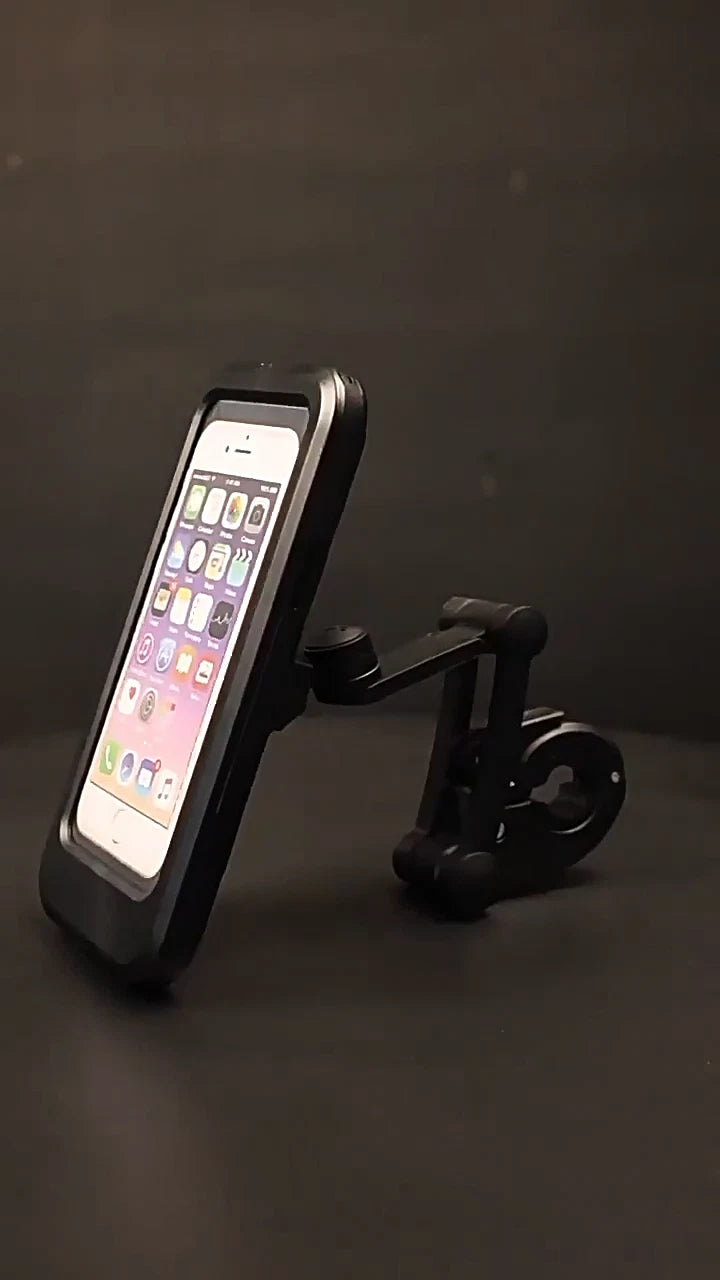 Supporto Smartphone Impermeabile Per Bici E Moto Rotazione 360 Gradi Custodia Rigida Touch Screen Universale Fino A 6.7 Pollici