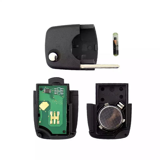 Telecomando Originale IEA Compatibile Con Audi A1 A2 A3 A4 A6 Chiave 3 Tasti Completa Di Elettronica Transponder E Lama A Scatto