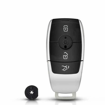 Guscio Cover Telecomando Per Chiave Mercedes Benz Classe A C E GLC Ricambio 3 Tasti Con Lama Inclusa