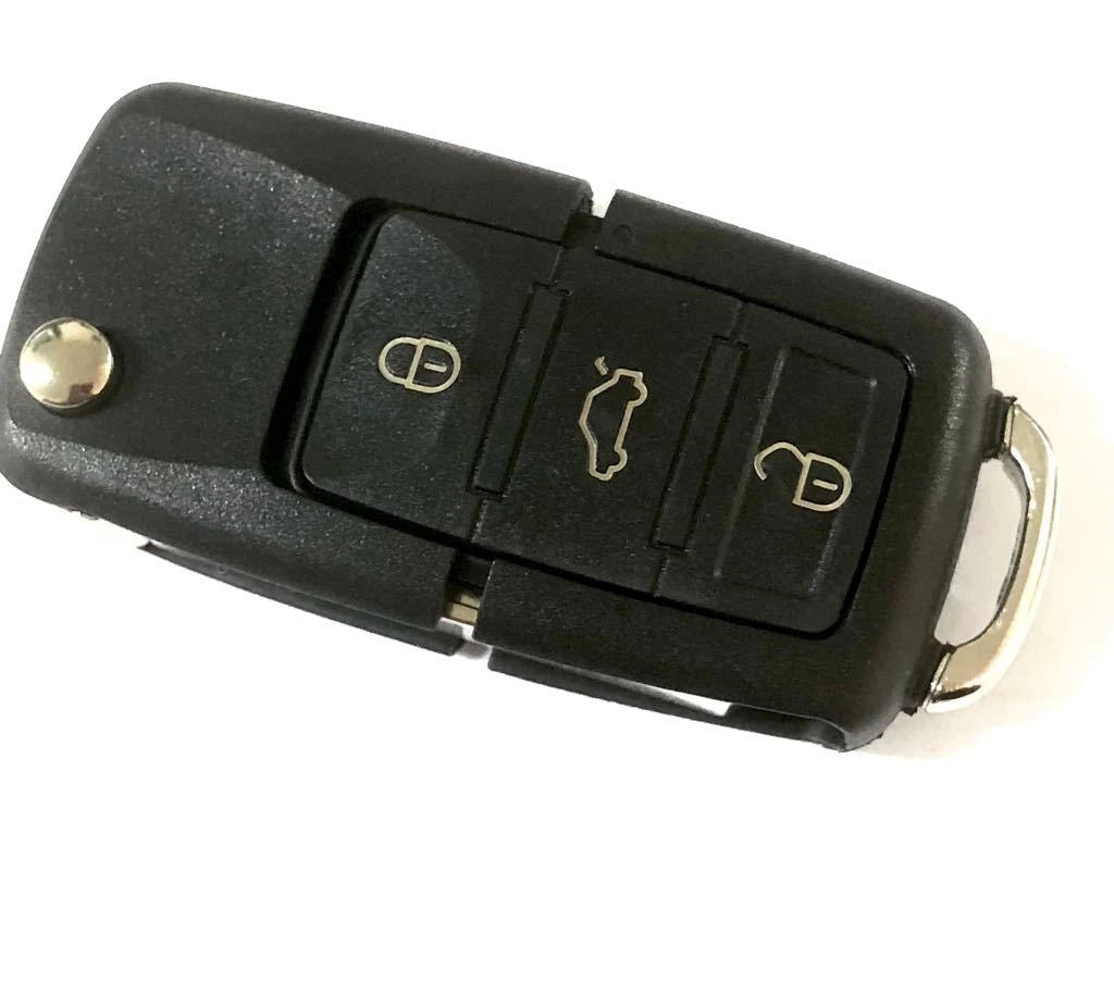 Guscio Cover Chiave Volkswagen Compatibile Golf Passat Touran Jetta - Custodia Ricambio 3 Tasti Alta Qualità