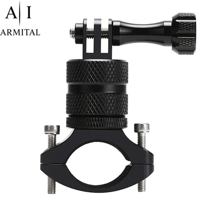Supporto Manubrio Moto e Bici per Action Cam Rotazione 360 Gradi in Alluminio