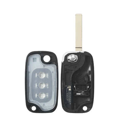 Guscio Chiave Compatibile Con Smart Fortwo Forfour 453 Cabrio - Ricambio Telecomando 3 Tasti Con Lama Vergine Da Fresare