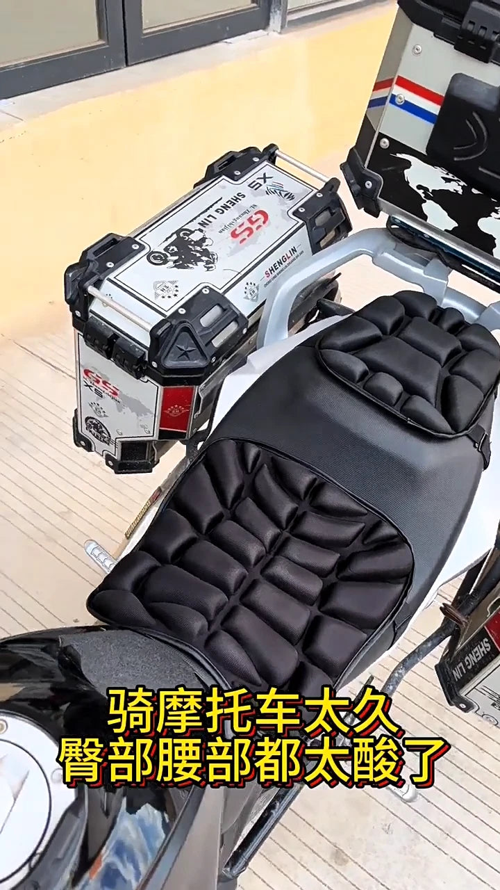 Cuscino Sella Moto 3D Gel Universale Traspirante Ergonomico Antiscivolo