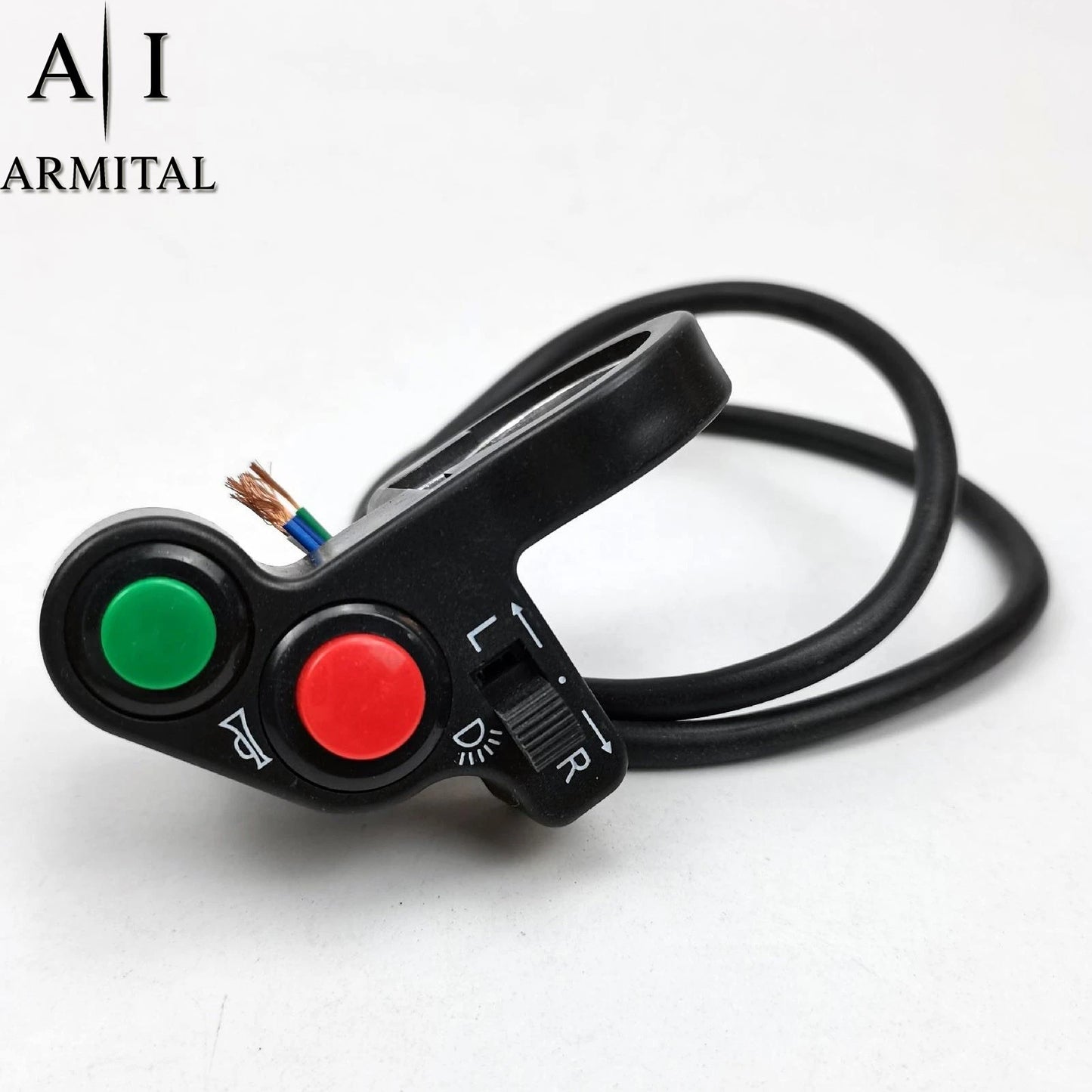 Interruttore Manubrio Moto Universale 22mm Comandi Clacson Frecce Luci Scooter