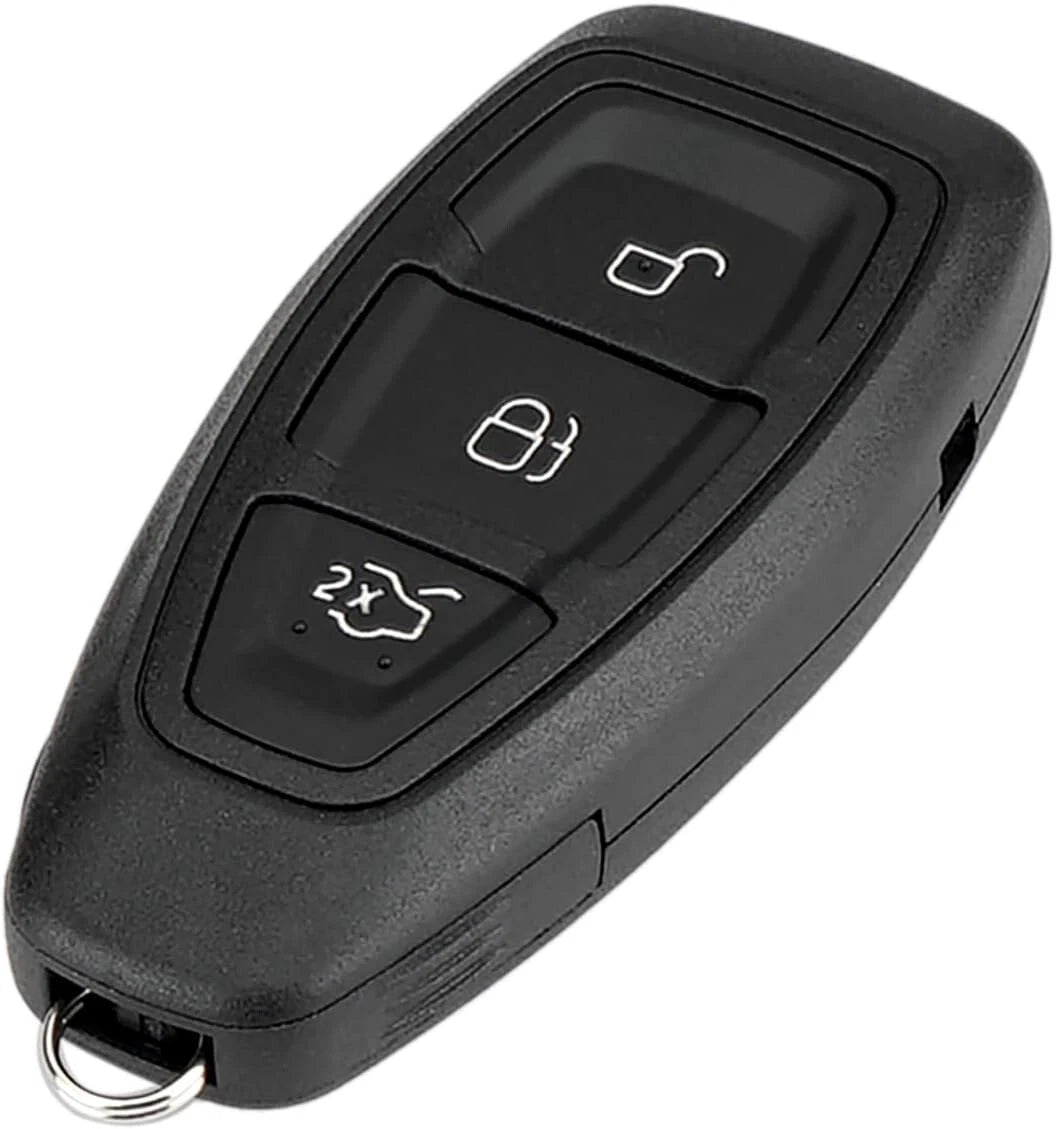 Guscio Telecomando 3 Tasti Compatibile Ford Focus Fiesta C-Max Kuga S-Max Ricambio Chiave Con Lama Vergine A Scatto