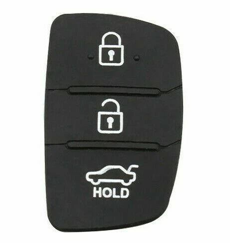 Gommino Ricambio Per Telecomando Hyundai 3 Tasti - Compatibile Con Tucson Santa Fe I20 Ix35 - Gomma Alta Qualità
