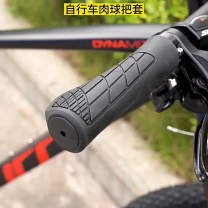 Coppia Manopole MTB Ergonomiche Antiscivolo in Gomma TPR con Doppio Bloccaggio in Alluminio Universali per Bicicletta Mountain Bike BMX e City Bike
