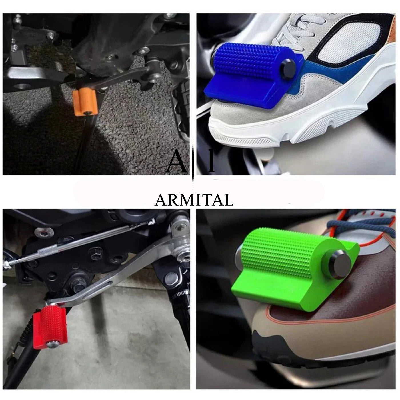 Coprileva Cambio Moto Universale in Gomma Morbida Protezione Scarpe Antiscivolo Alta Resistenza