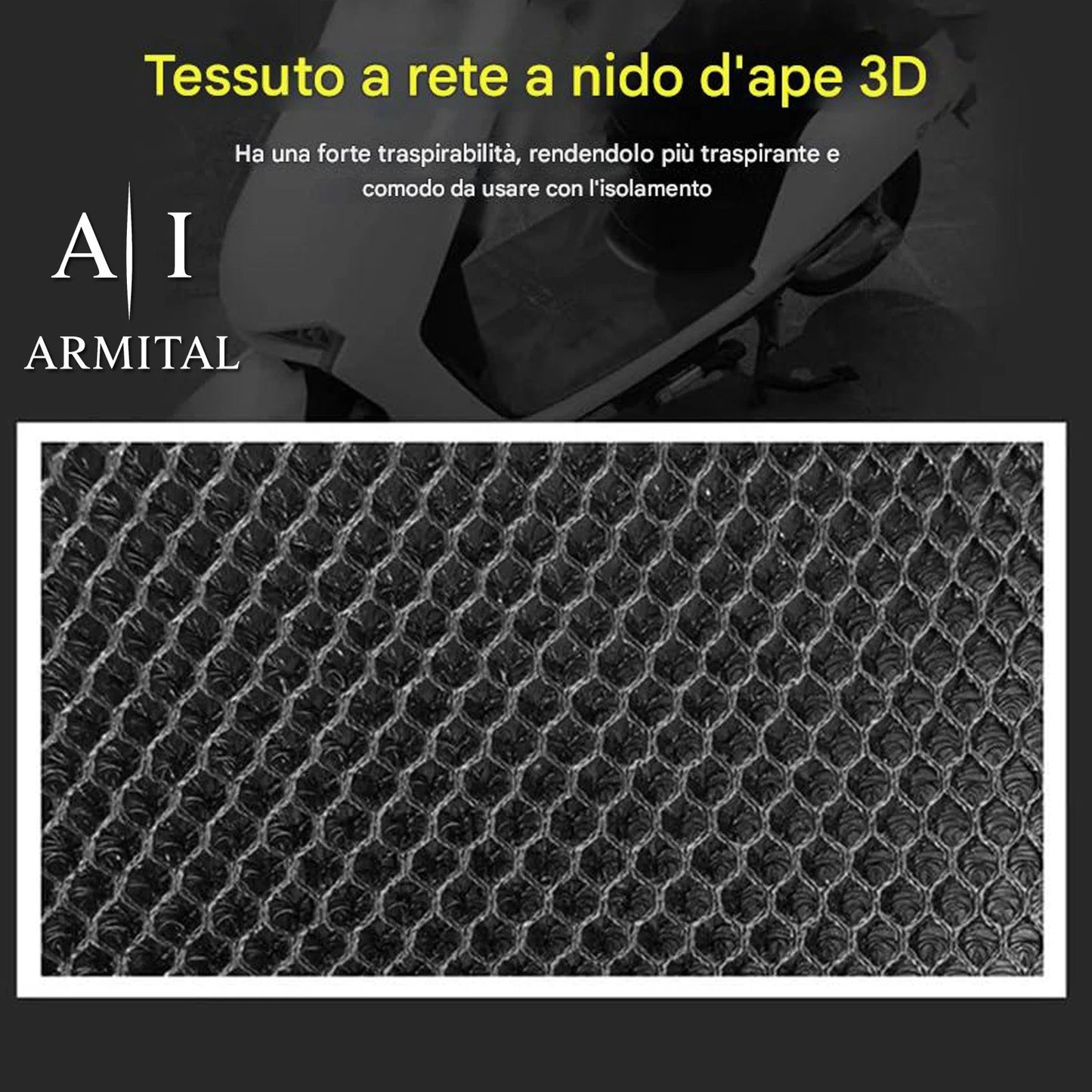 Coprisella Moto Universale 3D Mesh Traspirante Anti-UV e Antiscivolo Scooter